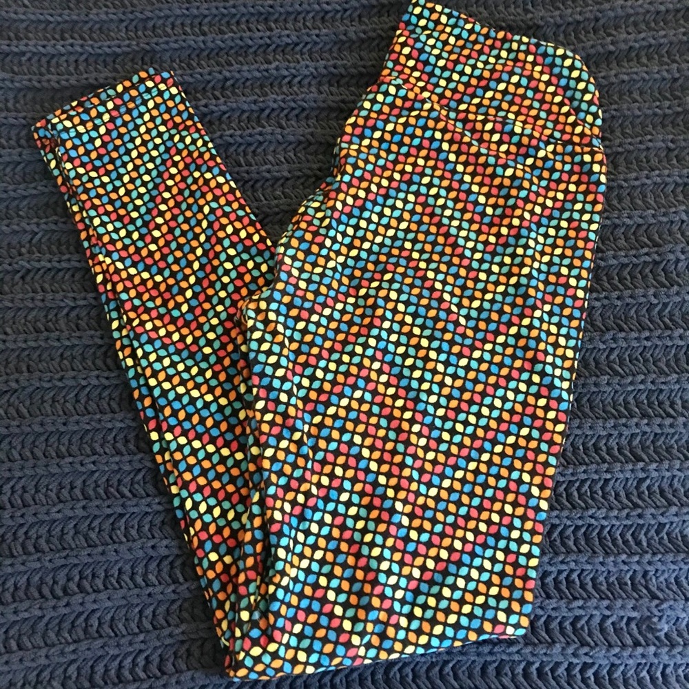 Bright printed OS LuLaRoe leggings